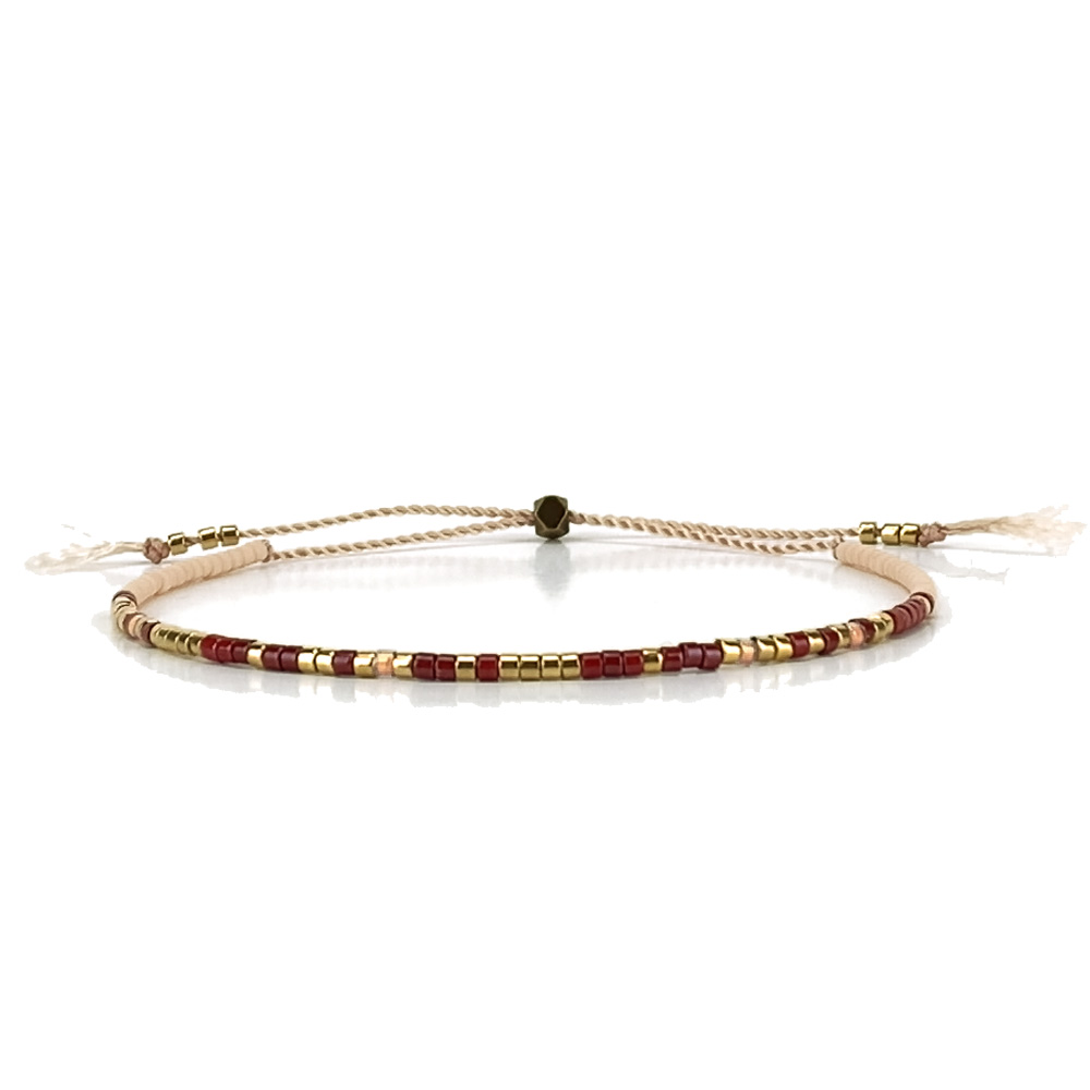 Bracelet Morse code Amazing cranberry