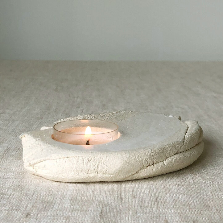 Cloud candle holder