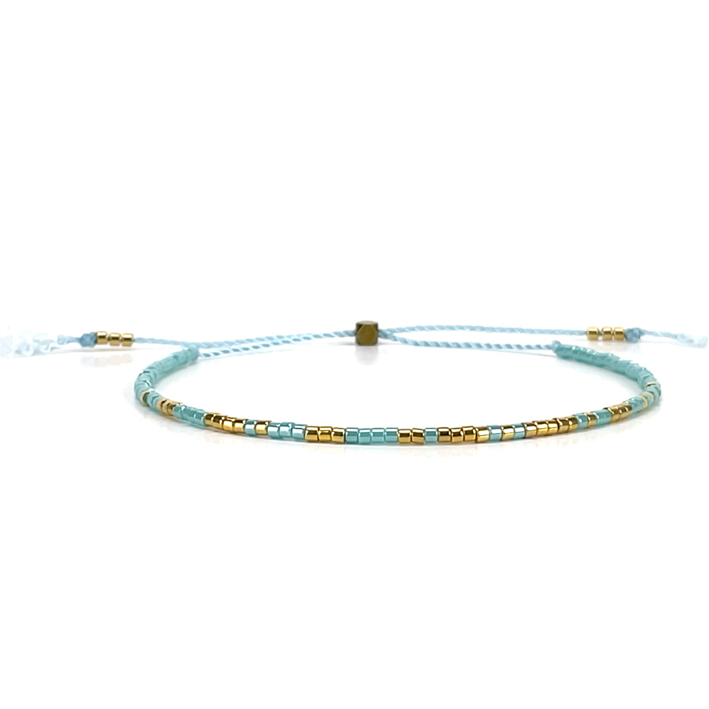 Morse code bracelet - turquoise